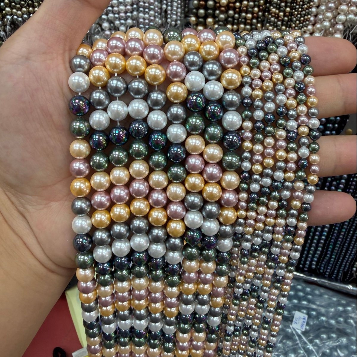 22:7A high-quality imitation Swarovski pearls (Image color 18)
