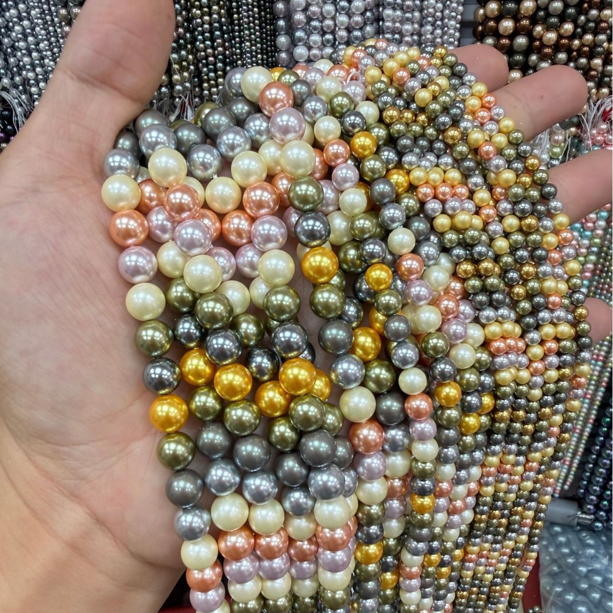 28:7A high-quality imitation Swarovski pearls (color 25)