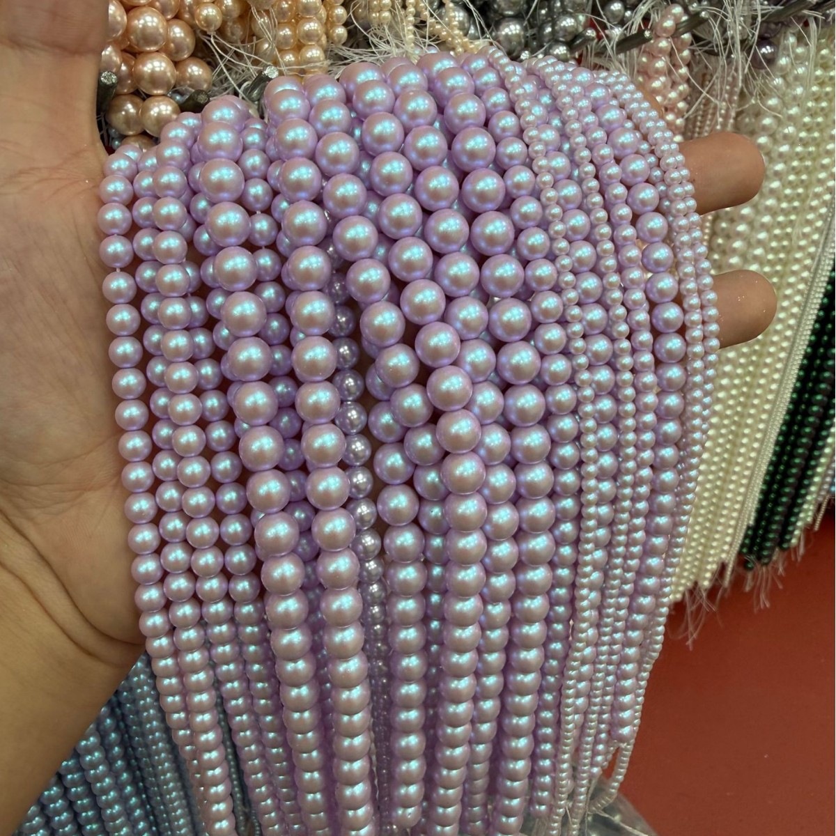 43:7A High-Quality Imitation Swarovski Pearl (Lavender Purple)