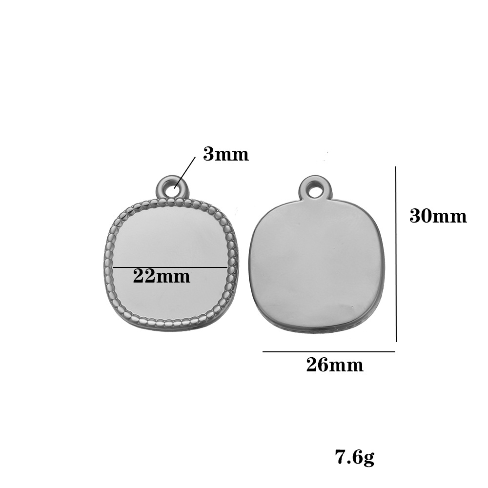 Steel-colored base plate A - 22mm wide