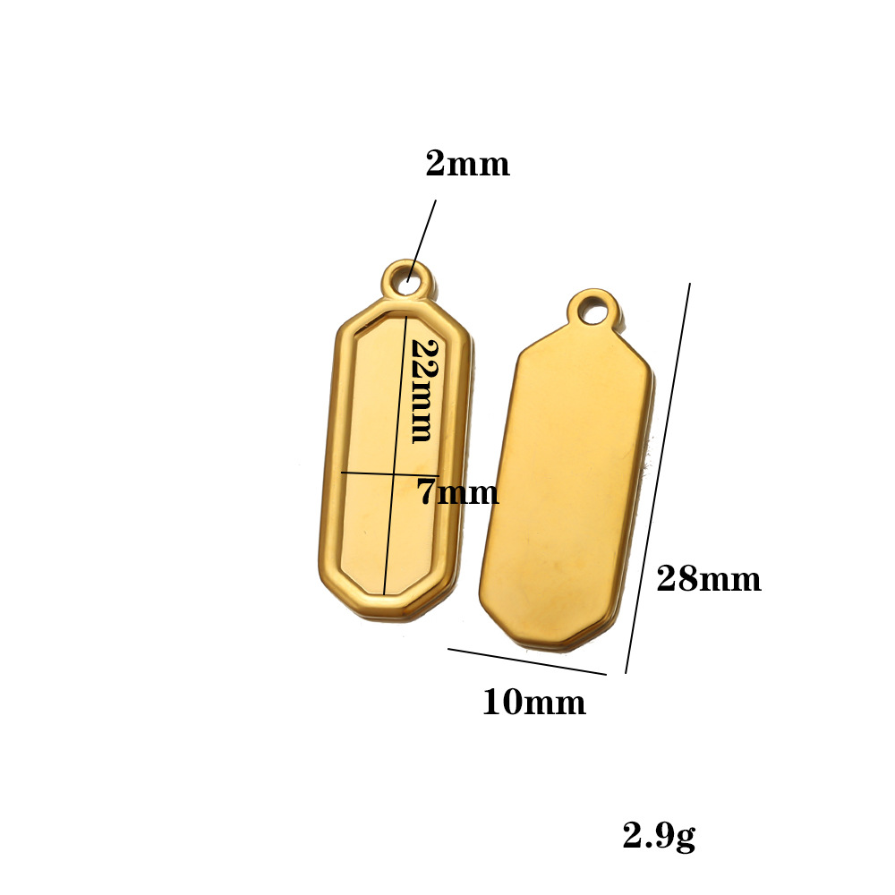 3:Gold base – 22mm long, 7mm wide