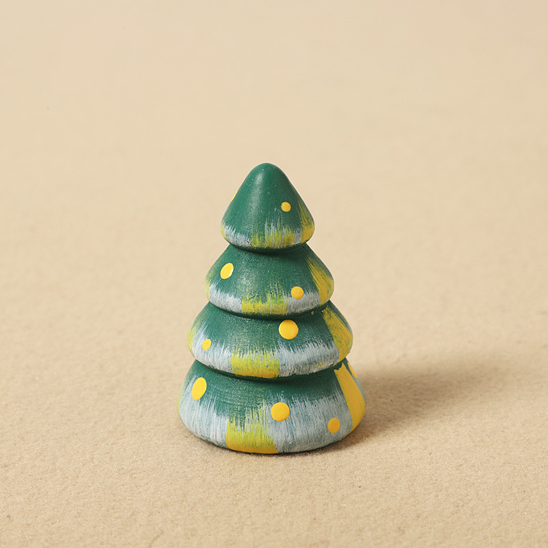 5:Wood carving christmas tree-individual ornament model