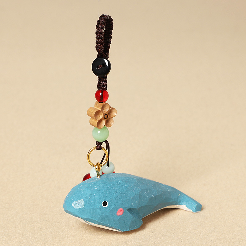 Wood carving whale-peach wood plum blossom style