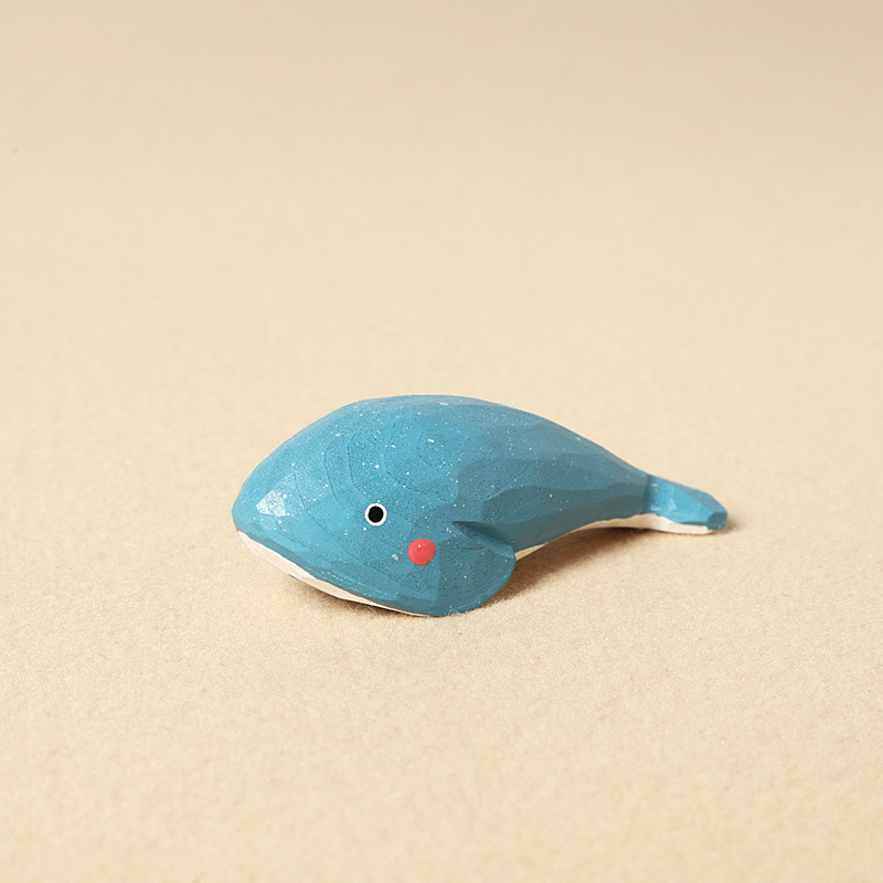 1:Wood carving whale-single ornament