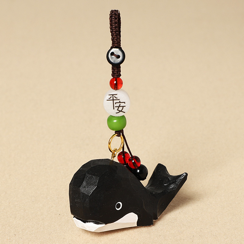 7:Wood carving black whale-safe model