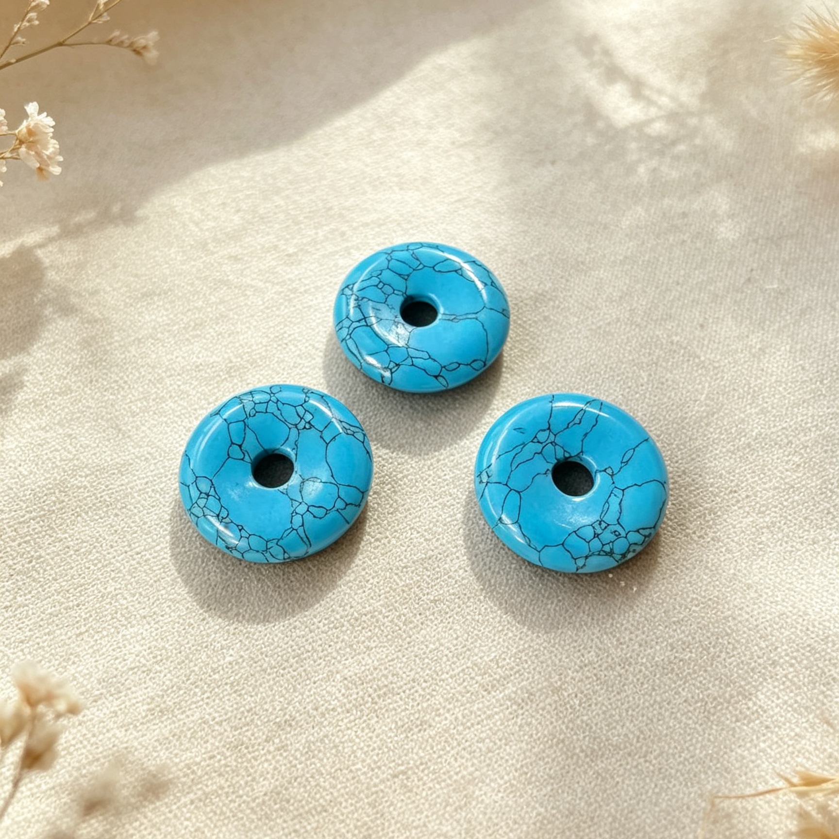 blue turquoise 20mm
