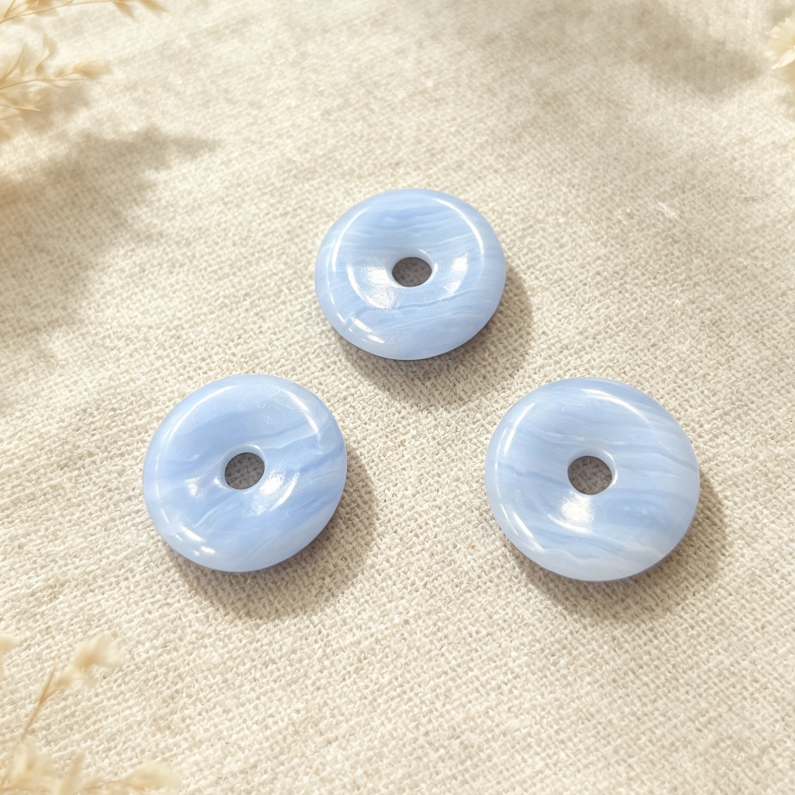 Purple-striped turquoise 20mm