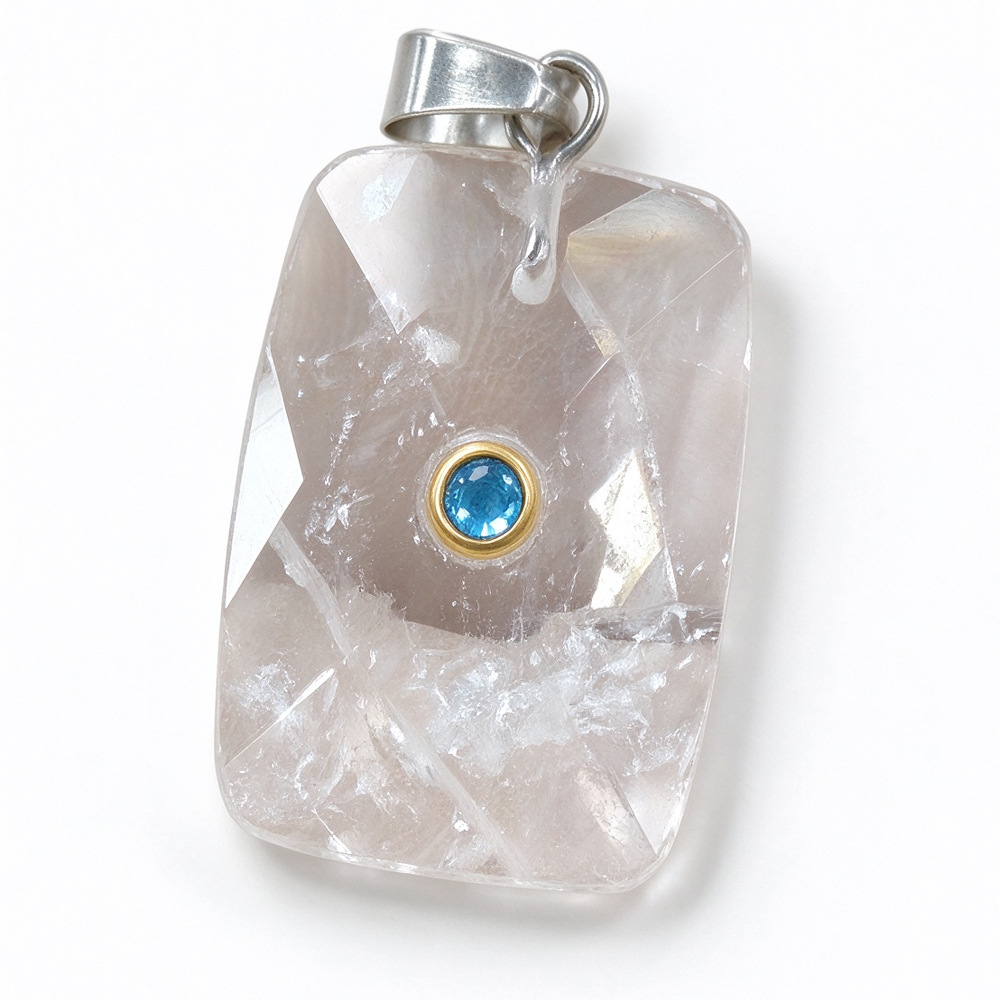 2:couleur plaqué or avec quartz rose