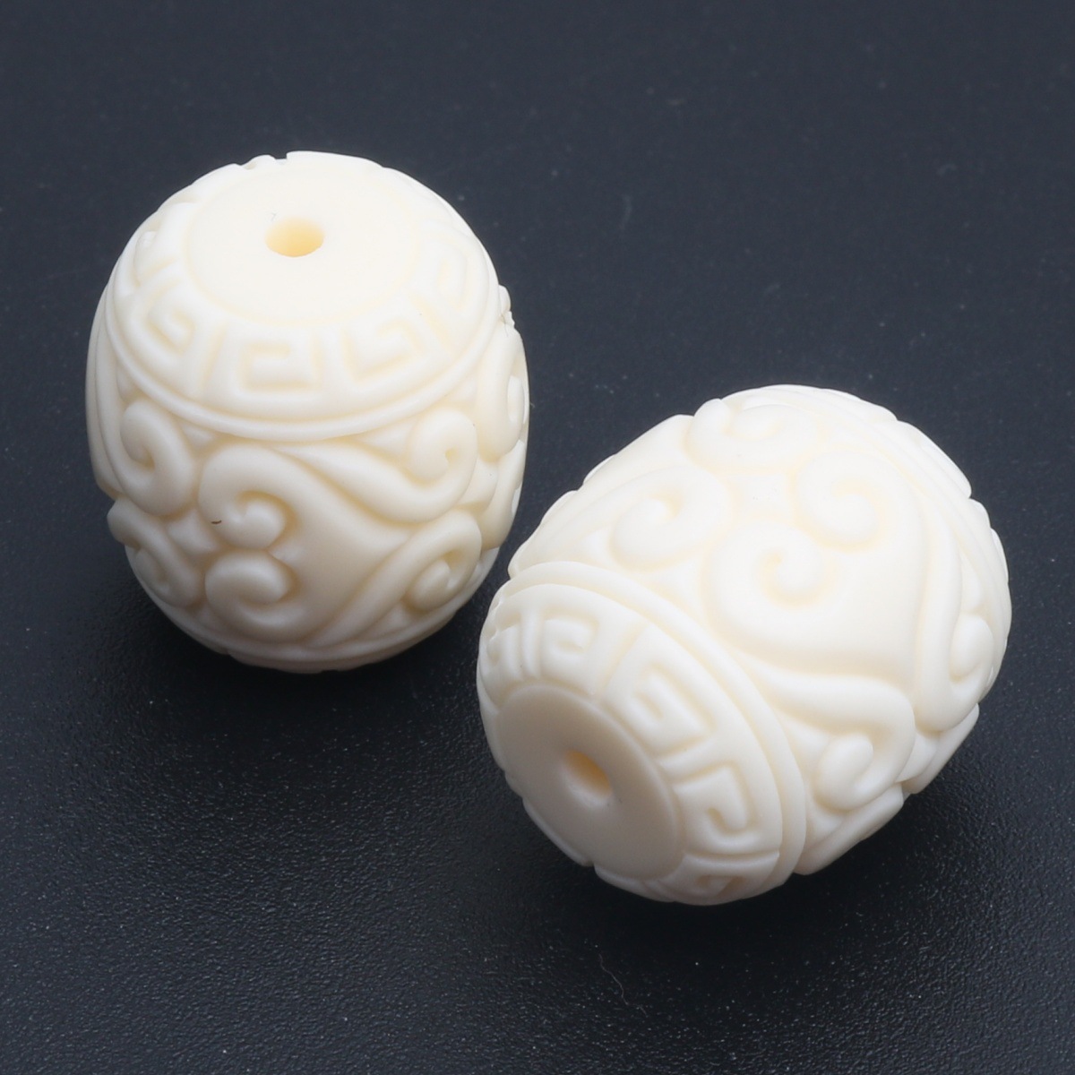 5:Lotus barrel beads 13x19mm (pack of 10)