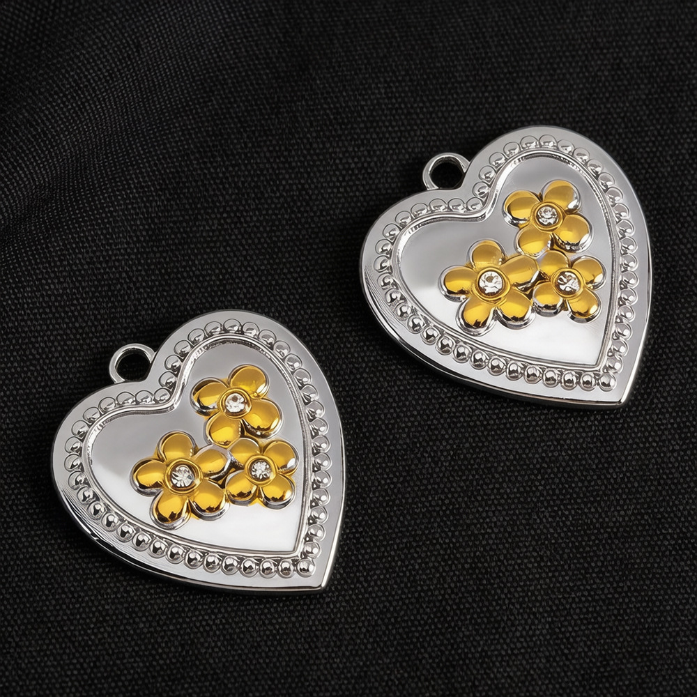 1:Three-Flower Heart-20x22.2mm