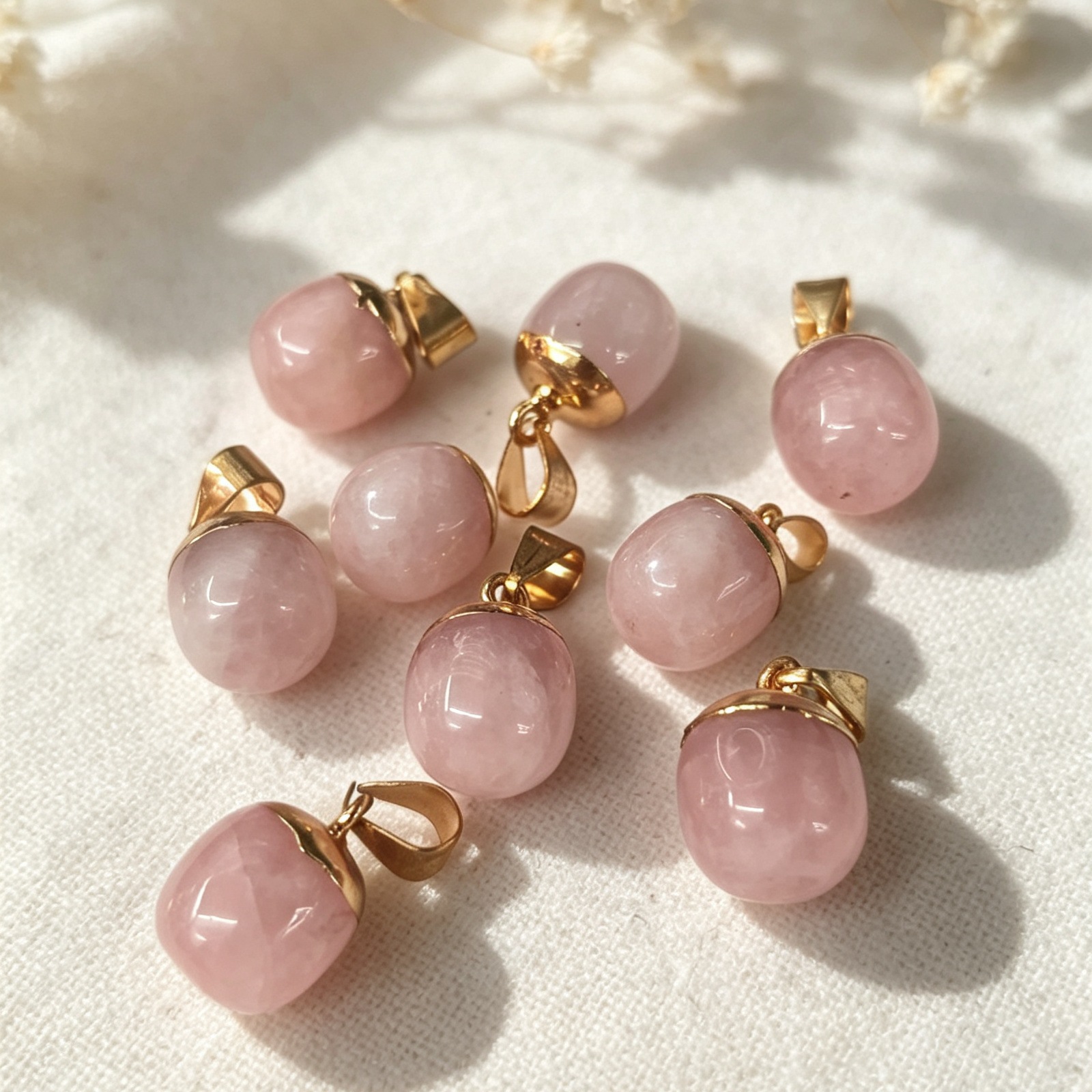 Pink crystal 12*17mm