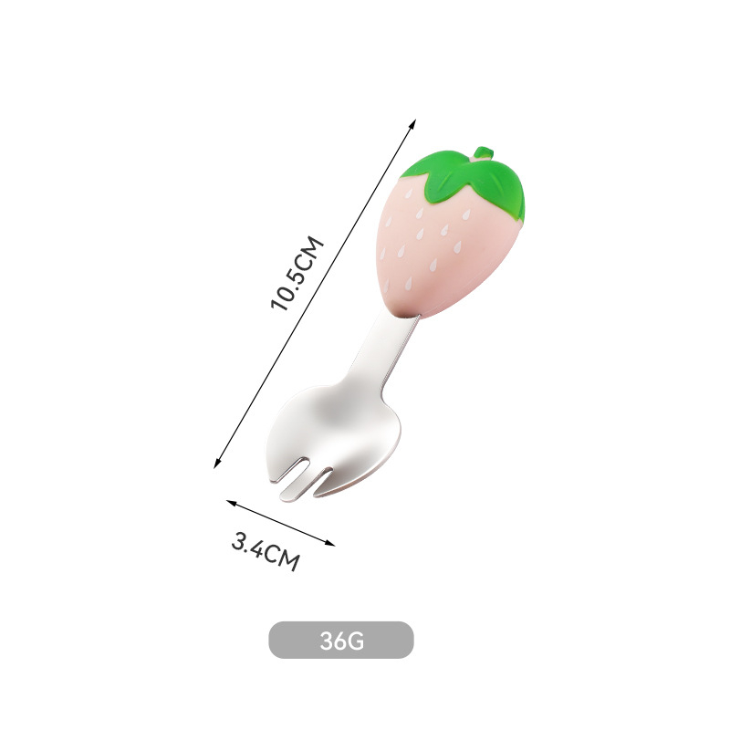 powdered strawberry-Single fork