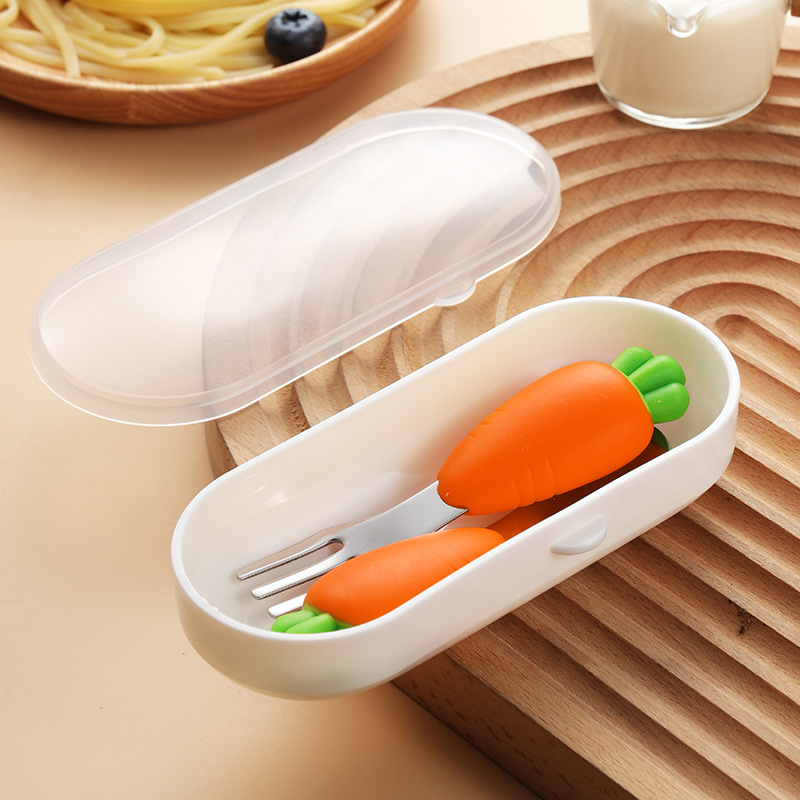 Carrot Fork spoon suit [transparent box packaging]]