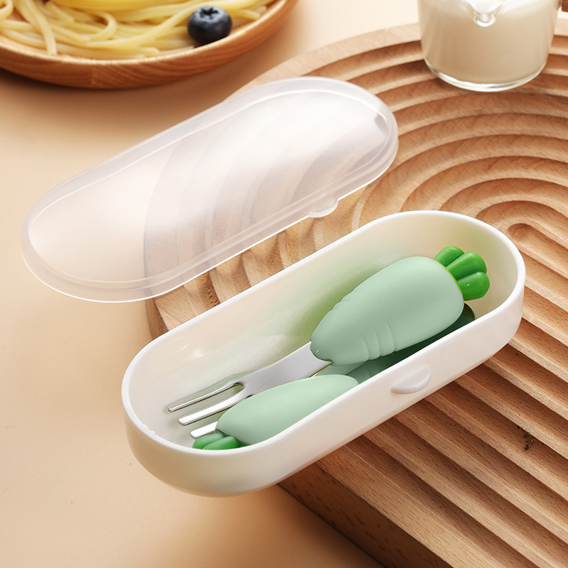 green radish Fork spoon suit [transparent box packaging]]