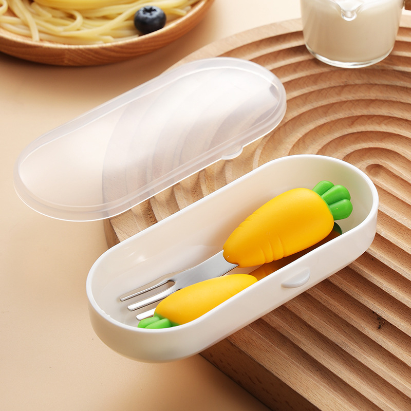 yellow radish Fork spoon suit [transparent box packaging]]