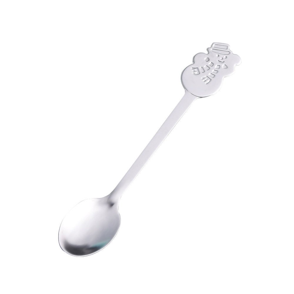 430 christmas snowman spoon [silver]