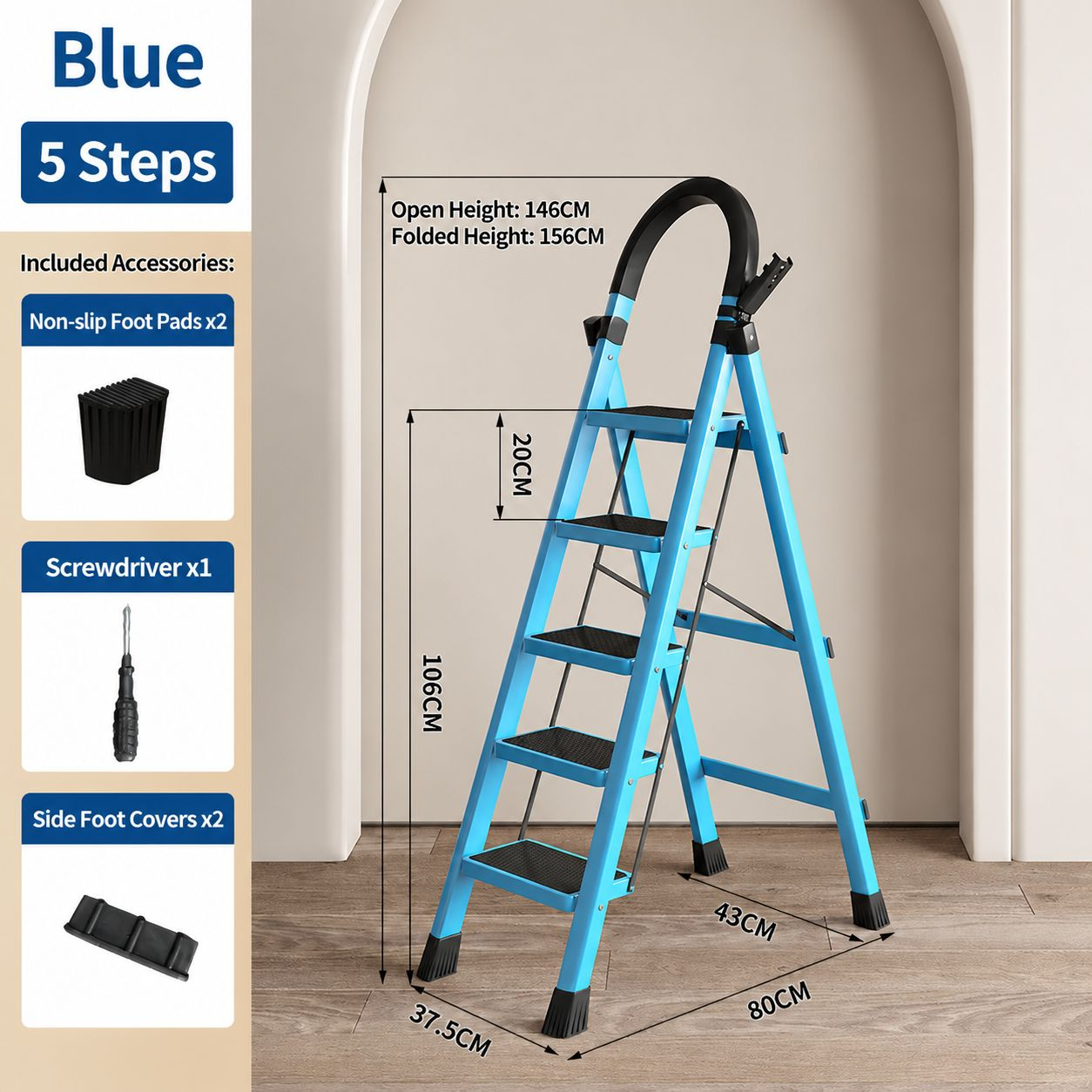 blue, 5-step