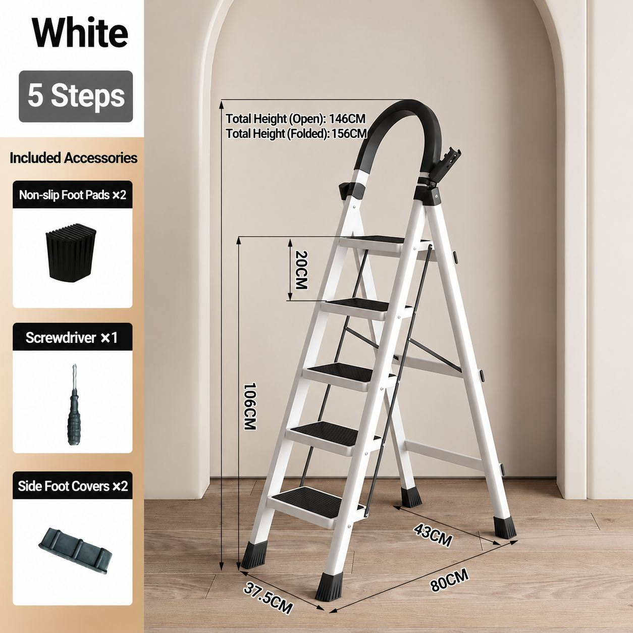 white 5-step
