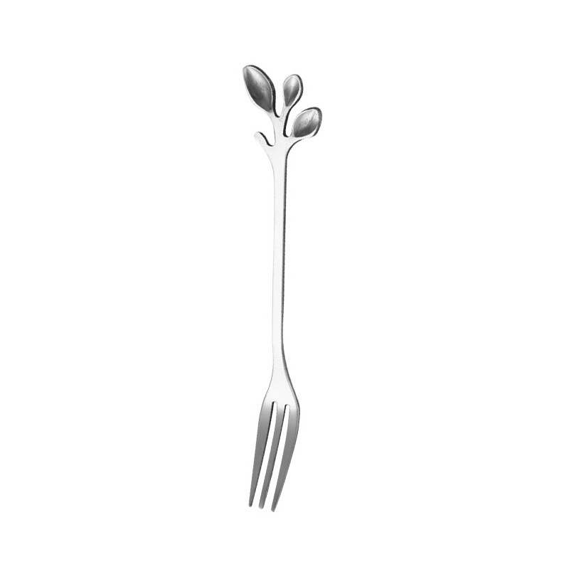 12cm leaves with 3 prongs - natural color [430 thick quality model]