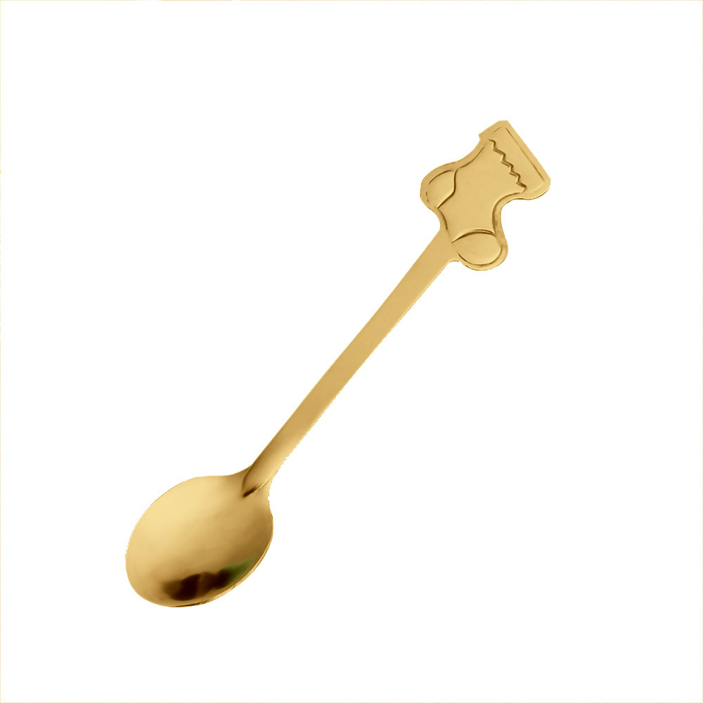 430 christmas sock spoon [gold]
