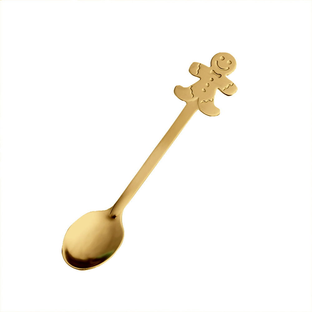 430 gingerbread man spoon [gold]
