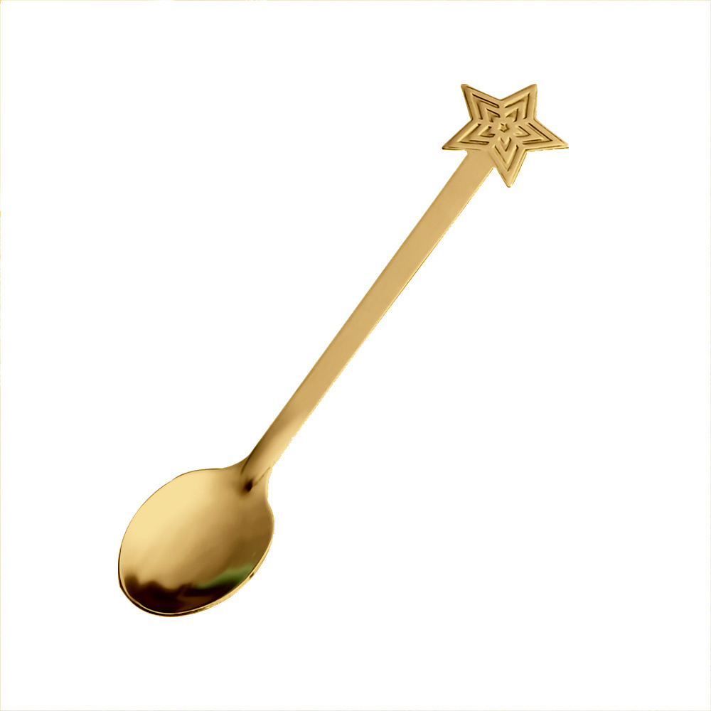 430 christmas star spoon [gold]