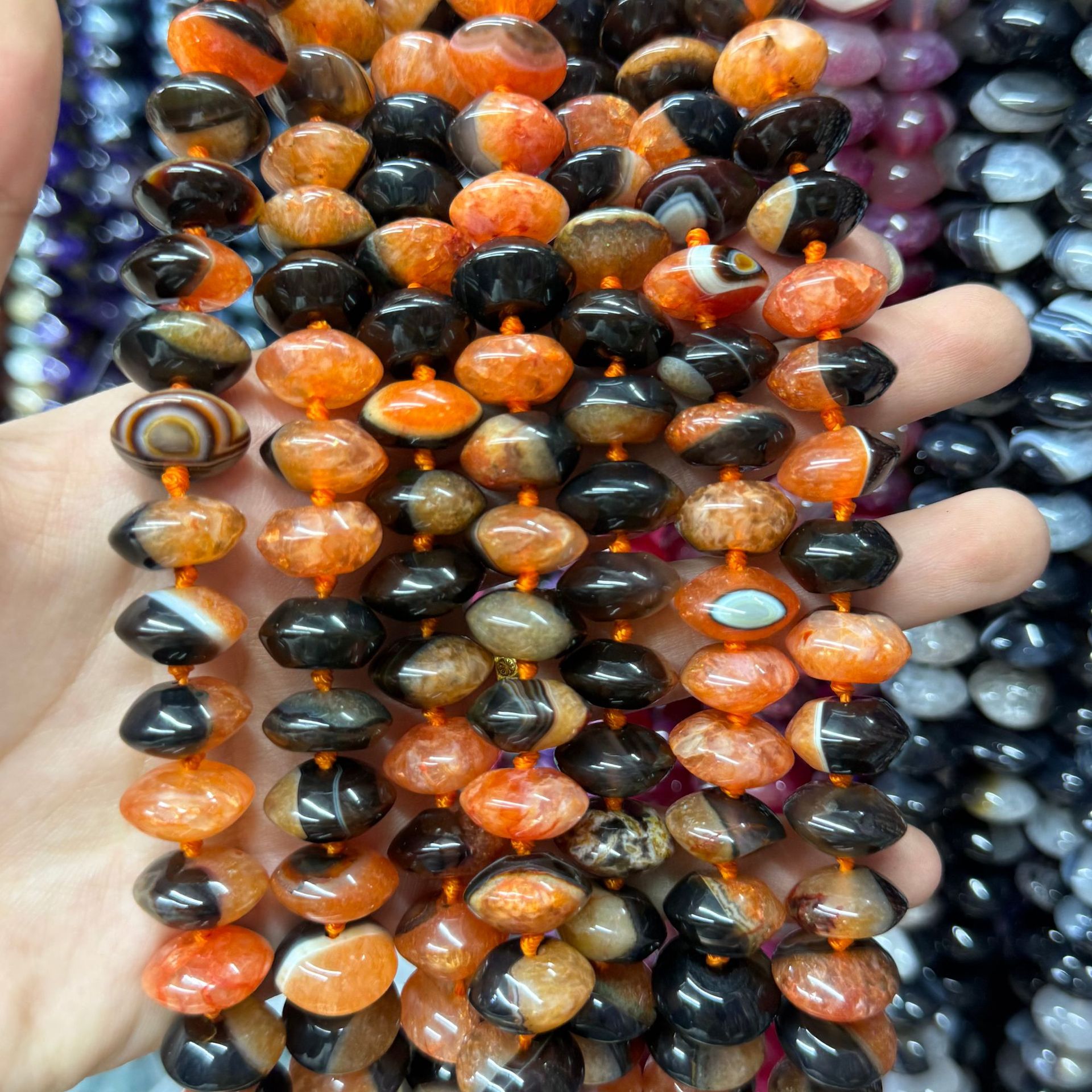 orange black 14*7mm
