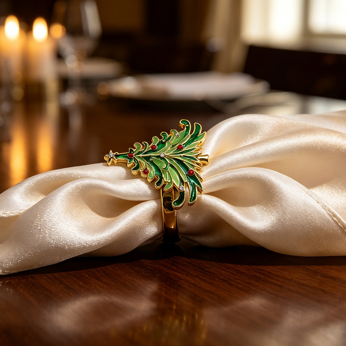 Christmas tree napkin ring