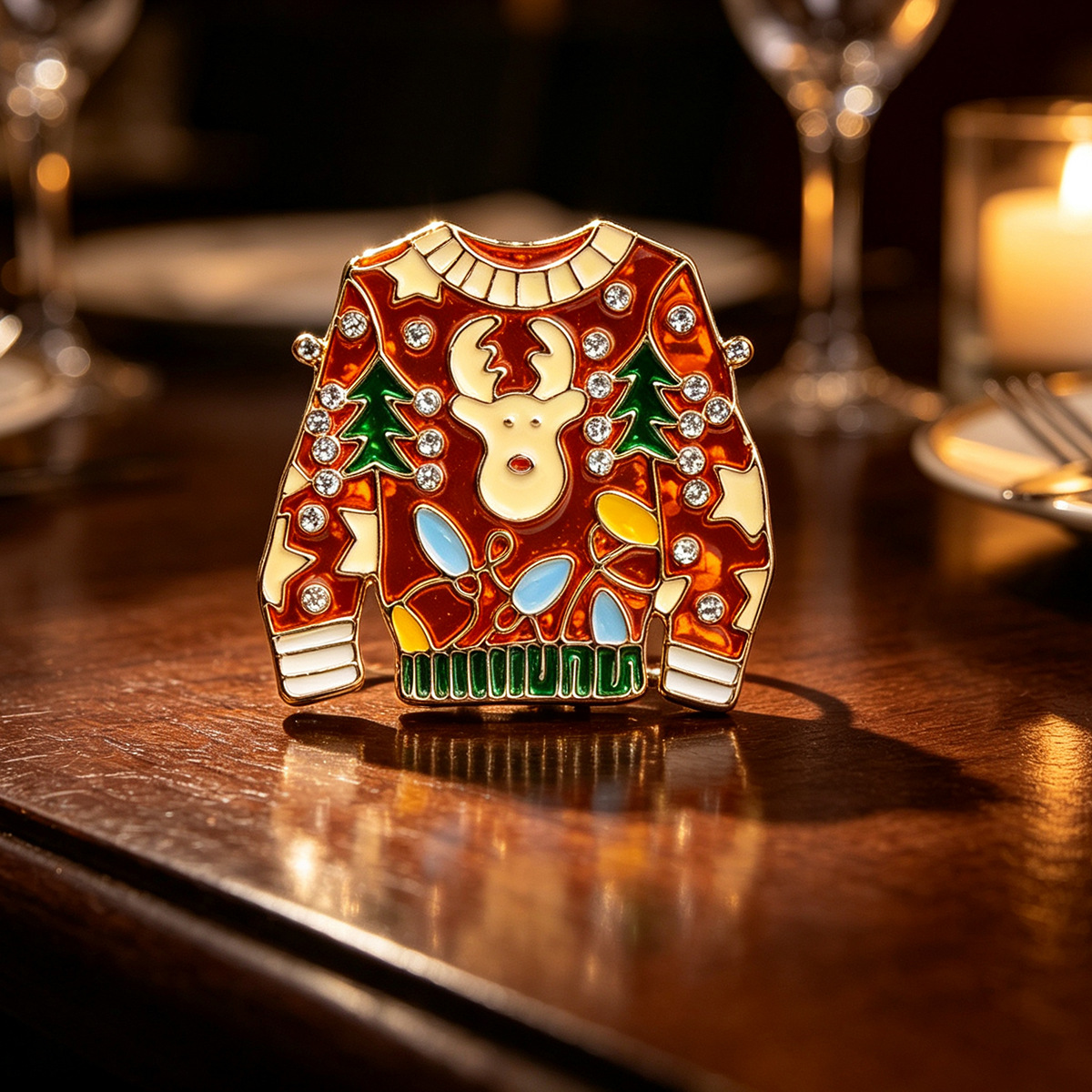 1:1 Christmas clothing brooch