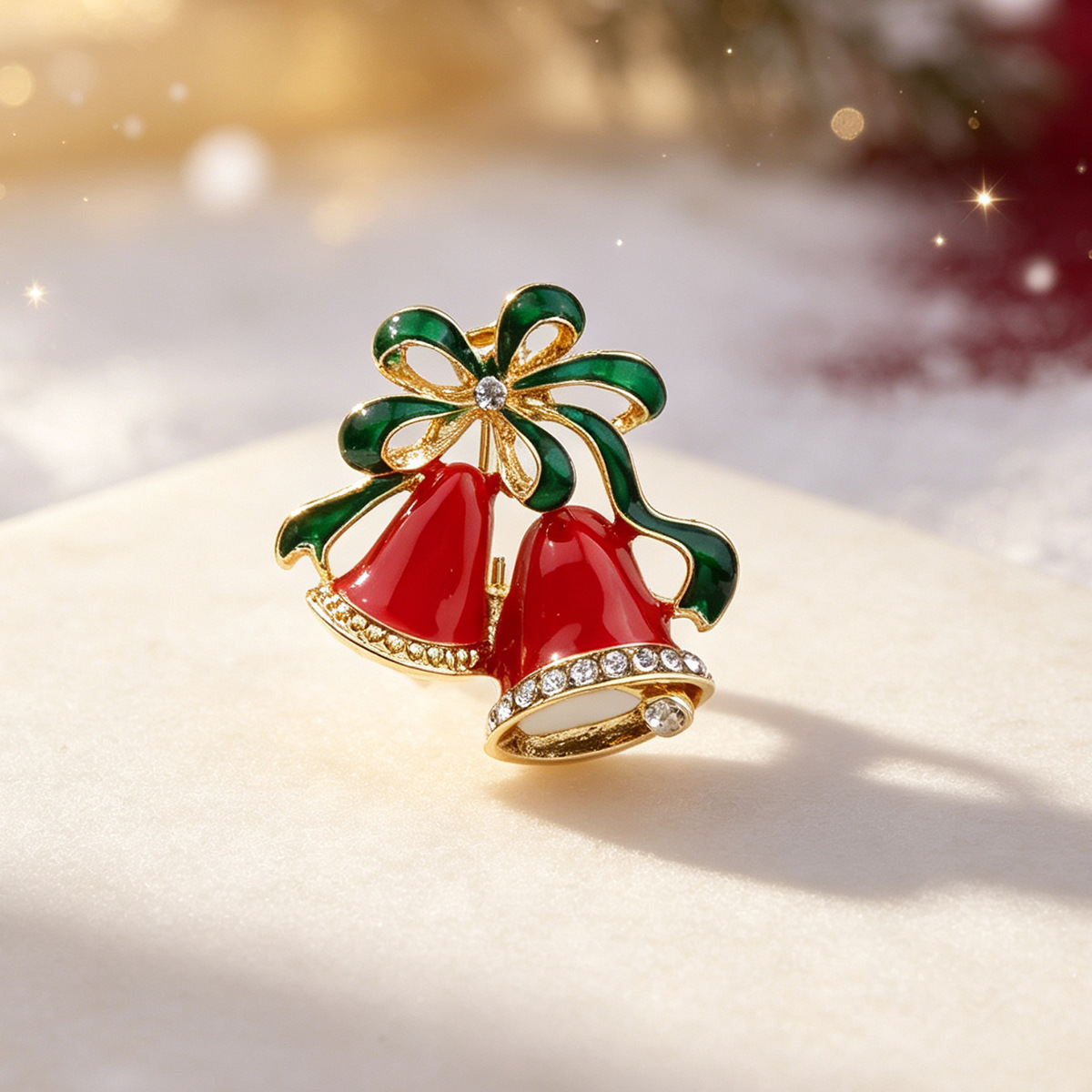 5:5 Christmas bell brooches