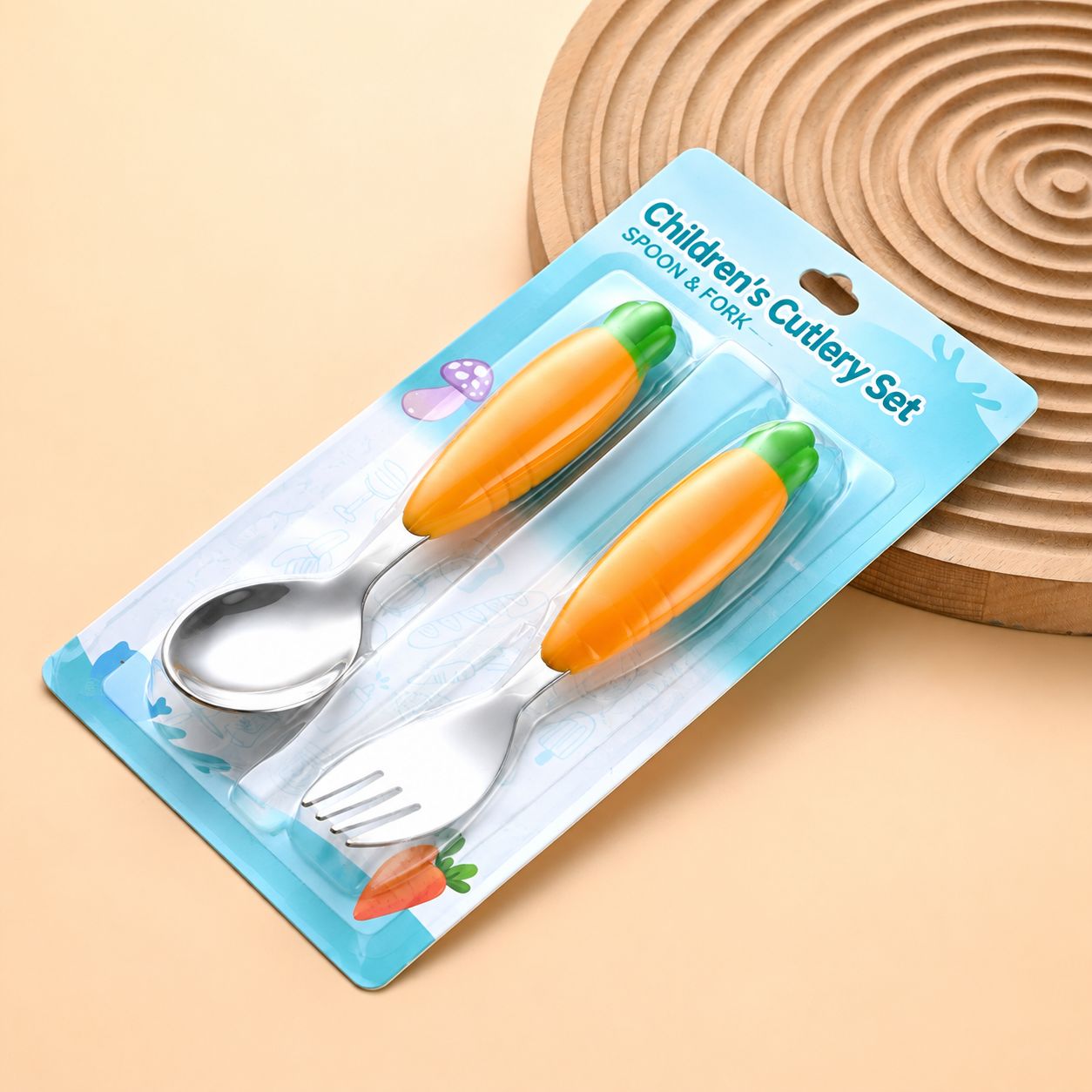 Yellow-spoon fork two-piece gift box