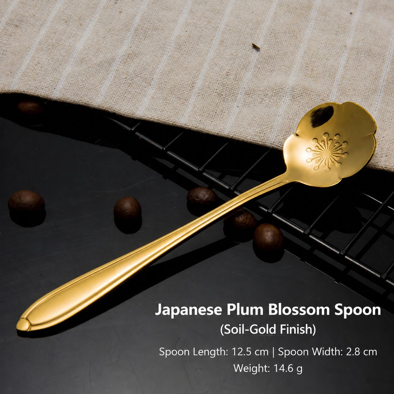 Short-Golden Plum Spoon