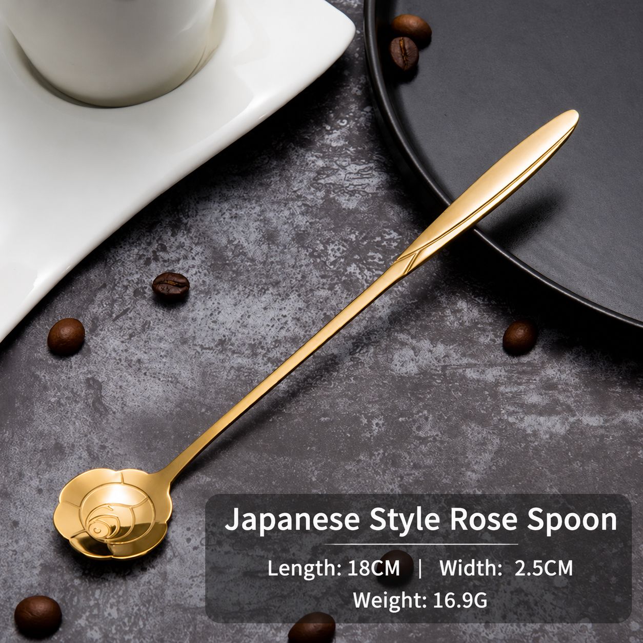 Long-Golden Rose Spoon