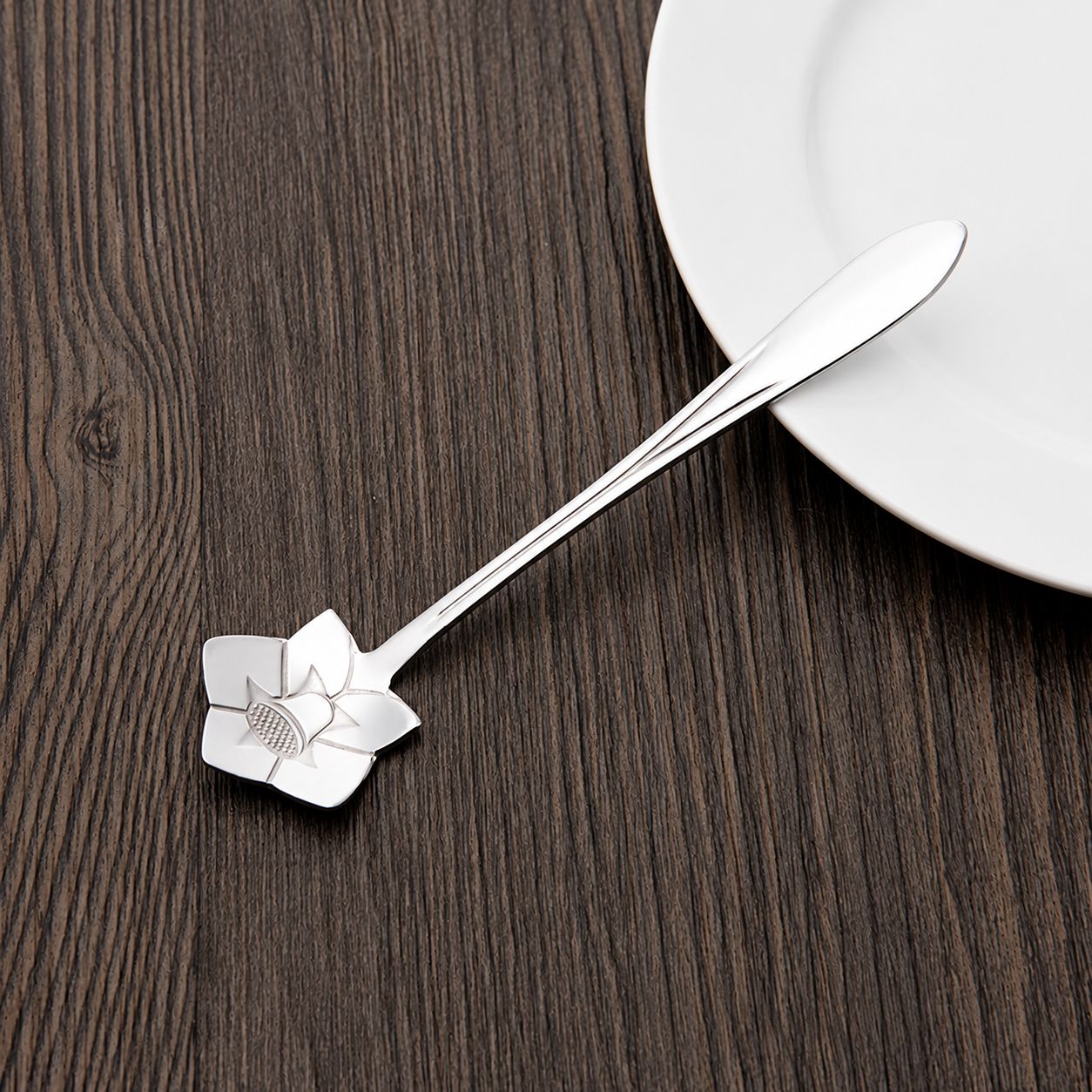 Short-silver platycodon scoop