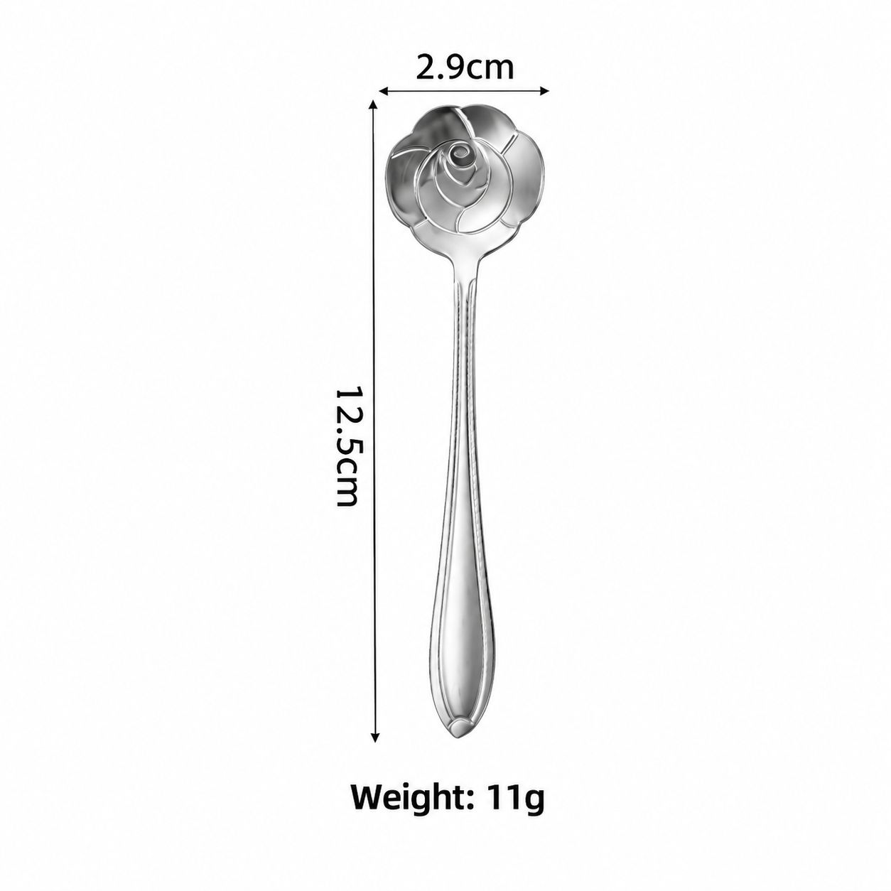 Water Throw Short-silver Rose Spoon [No Bag]]