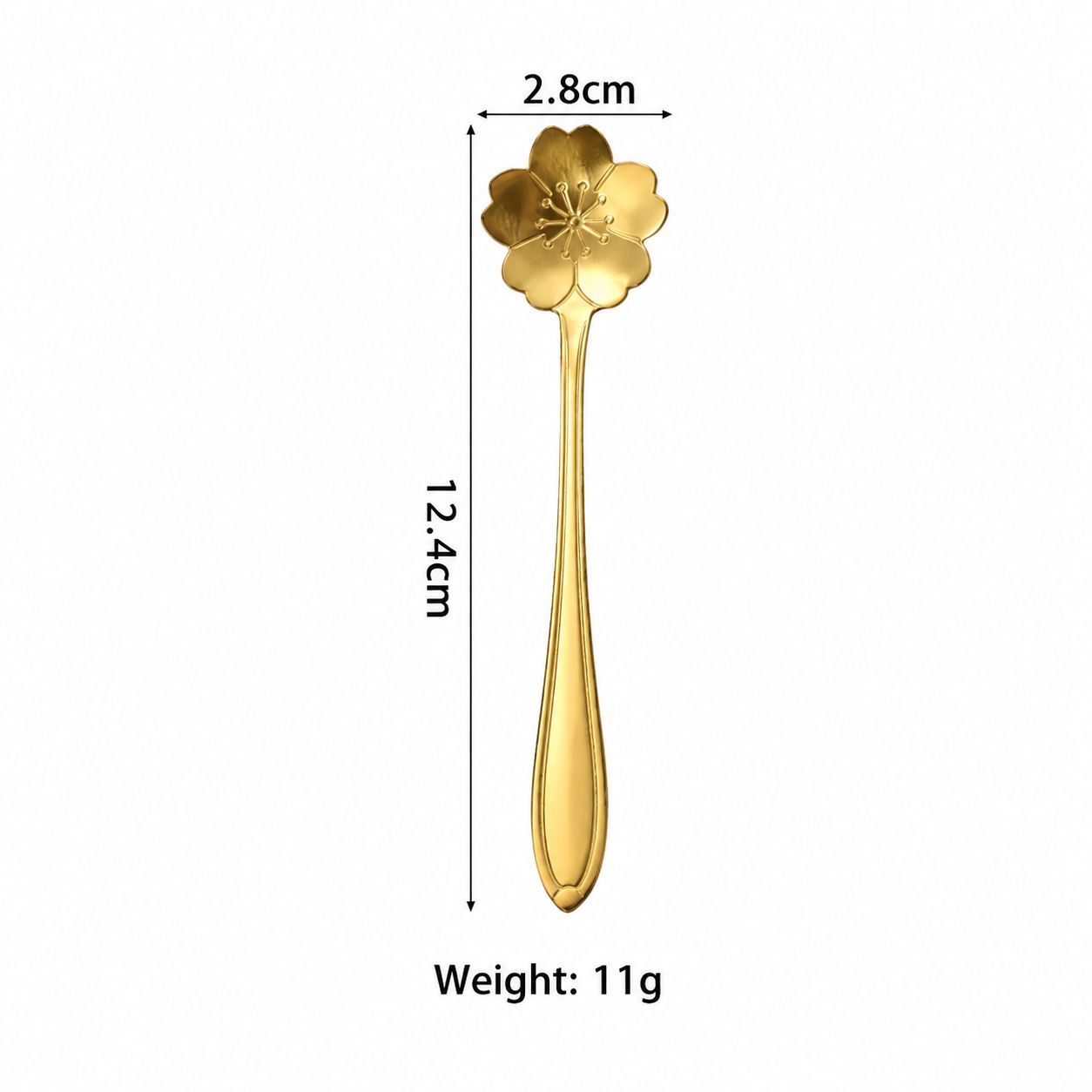 Water Throw Short-Golden Cherry Blossom Spoon [No Bag]]