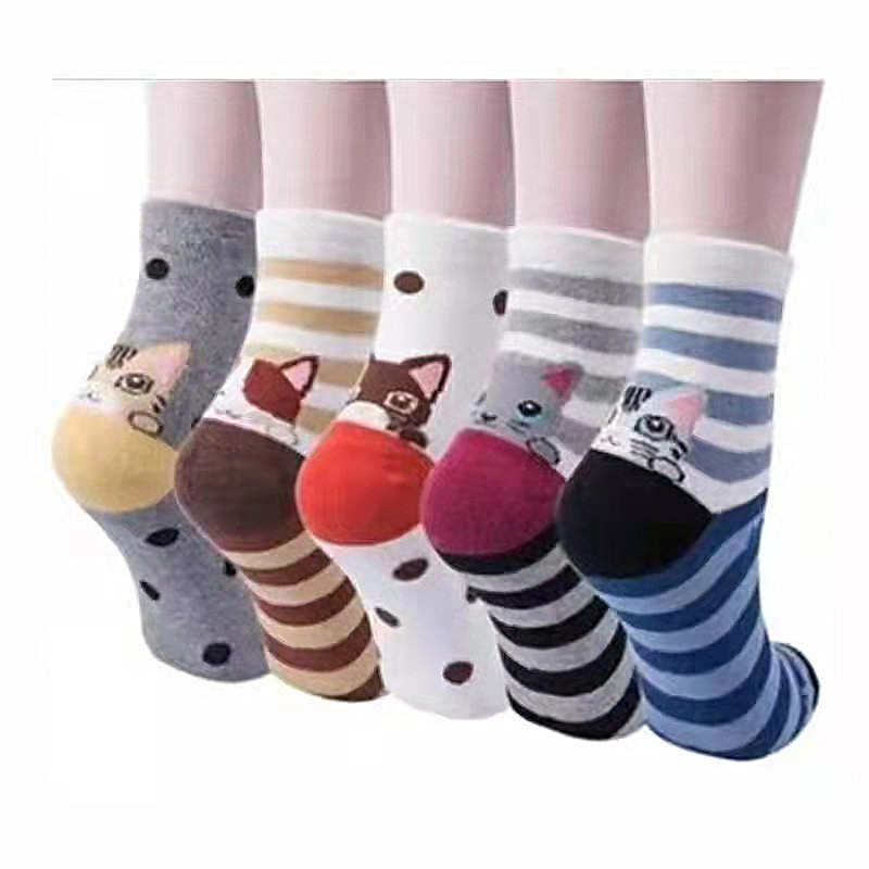 Polka dot striped cat and dog