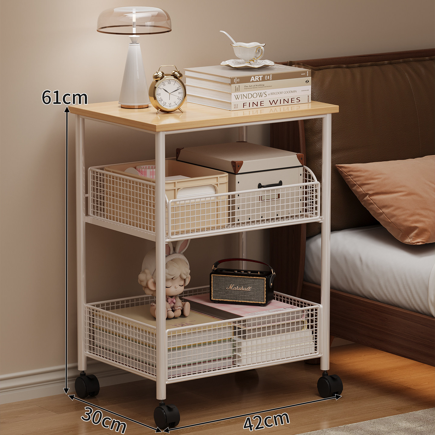 White frame three-layer [mobile model] solid wood color plate
