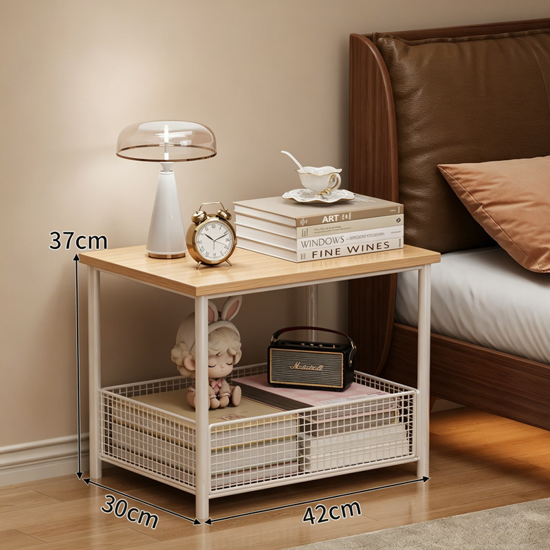White frame double layer [floor-standing style] solid wood color plate