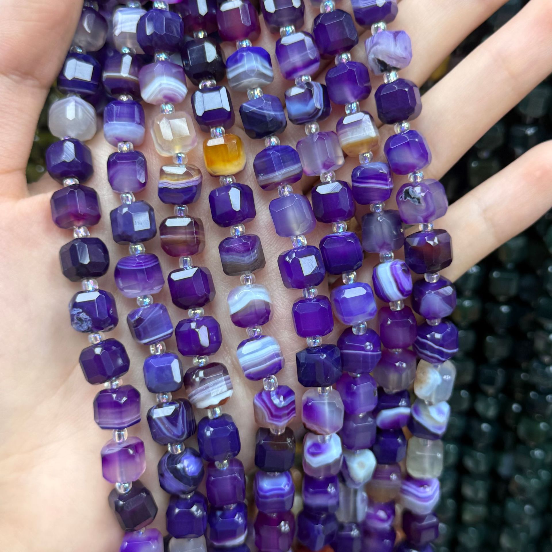 Purple Lace Agate 8mm