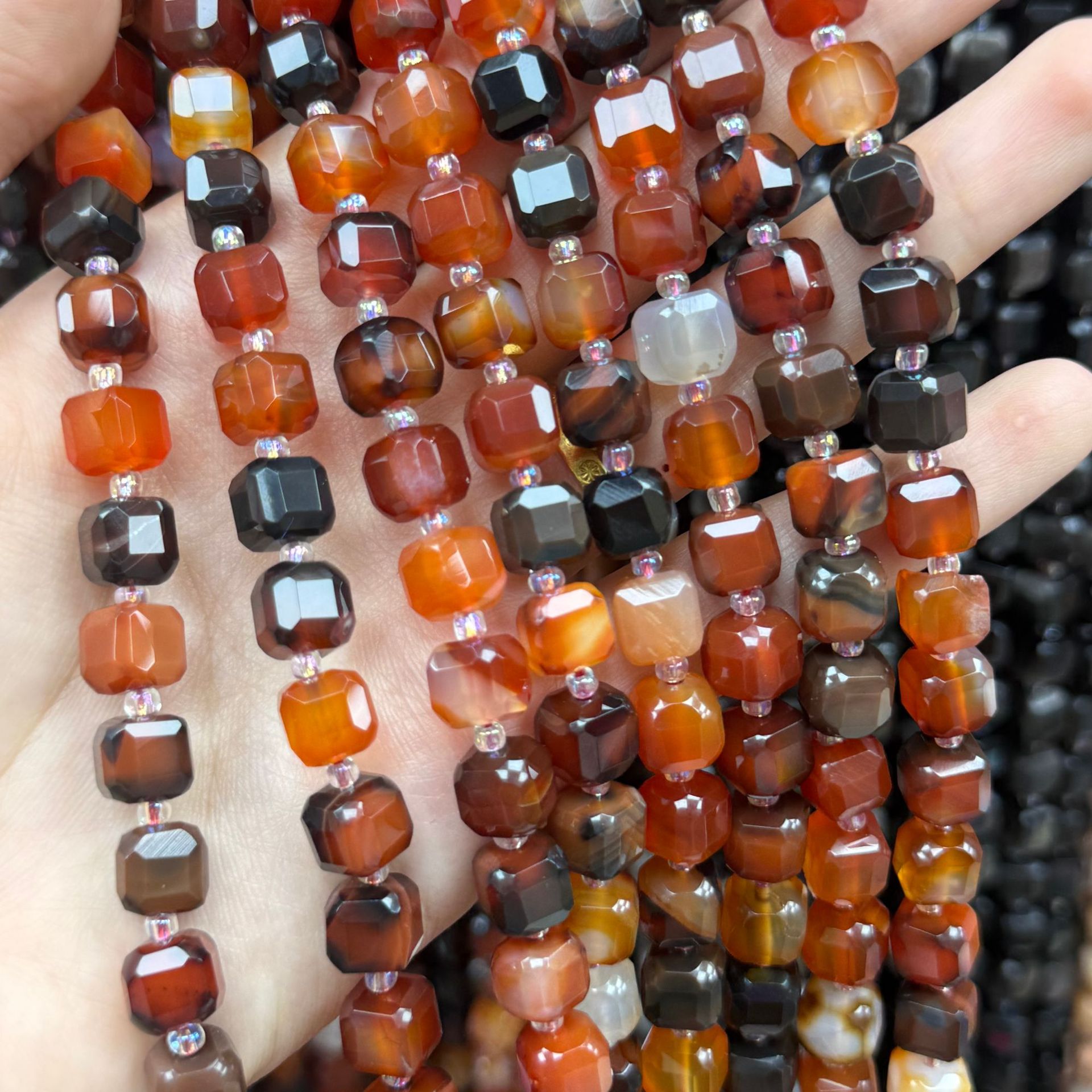 8:Black and Red Agate
