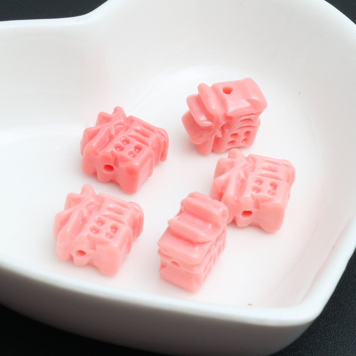 7:Watermelon red blessing character 12mm