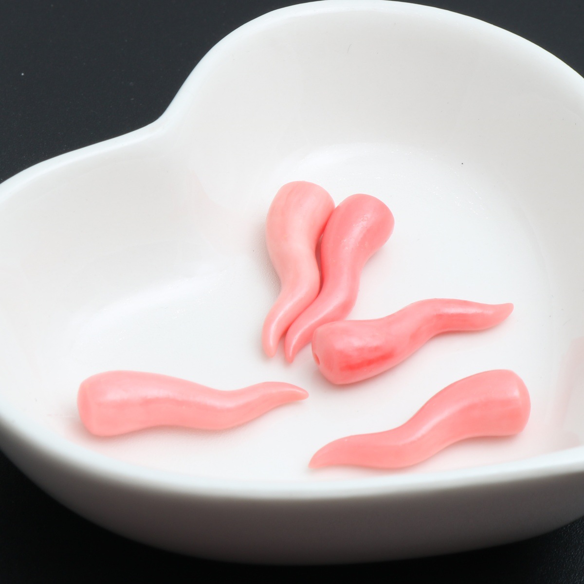 1:Watermelon red two-color pink fire fungus 12*25mm