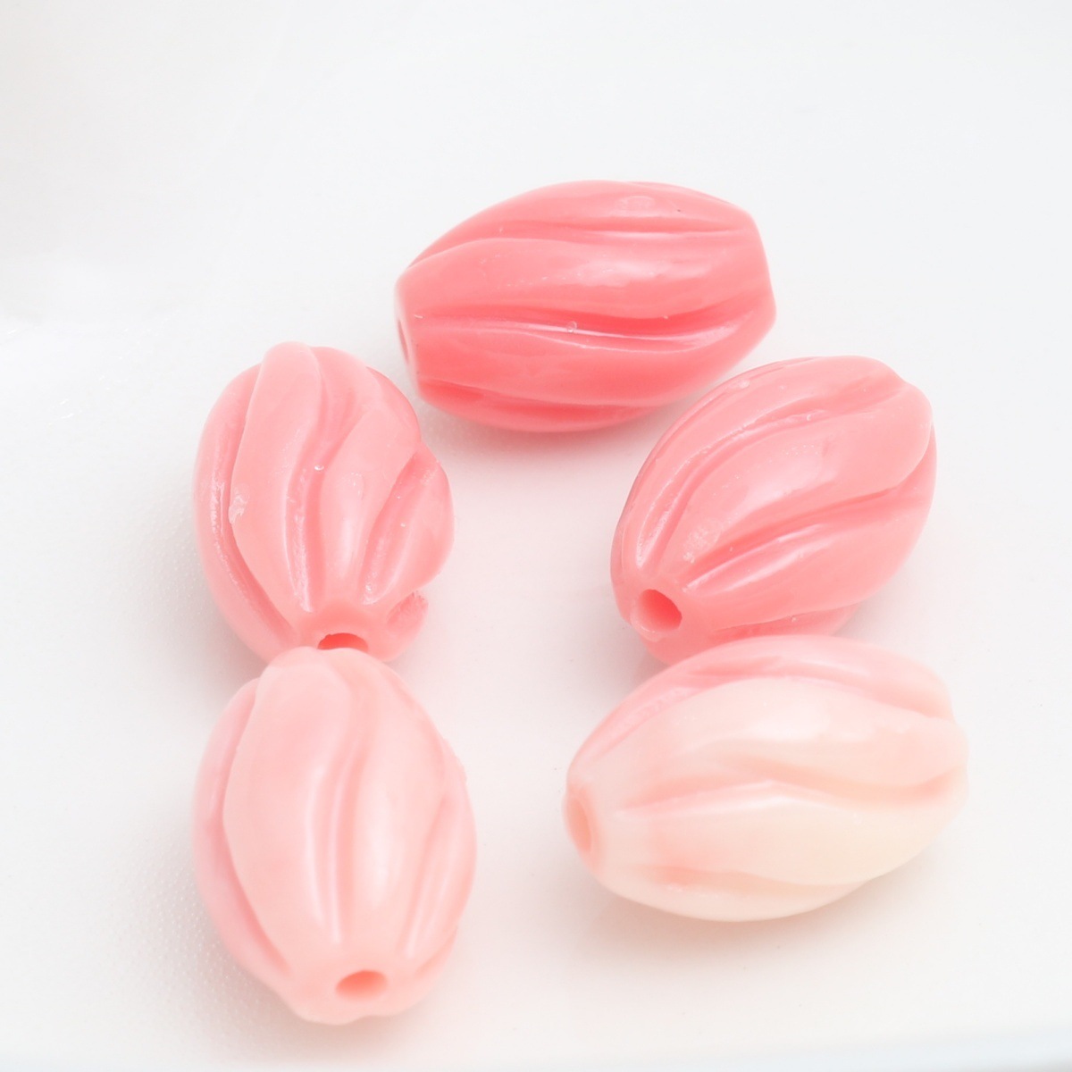 2:Watermelon red rice beads 6.5*10mm