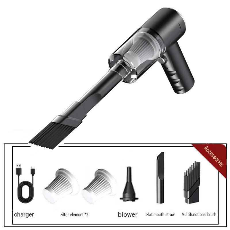 USB charging [upgraded model] dual-purpose car and home vacuum cleaner with dual filters