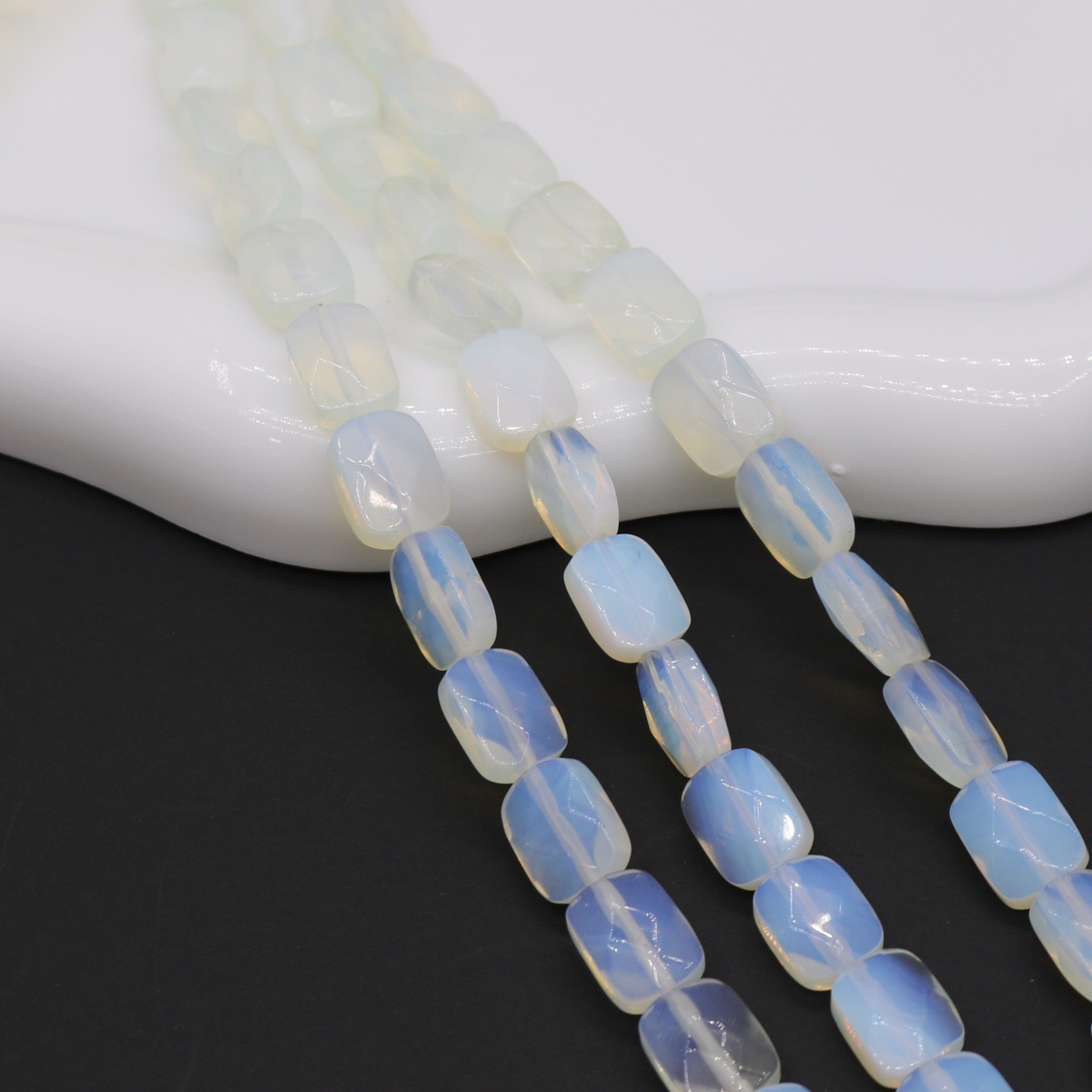 sea opal synthetic 8*11mm/16pcs