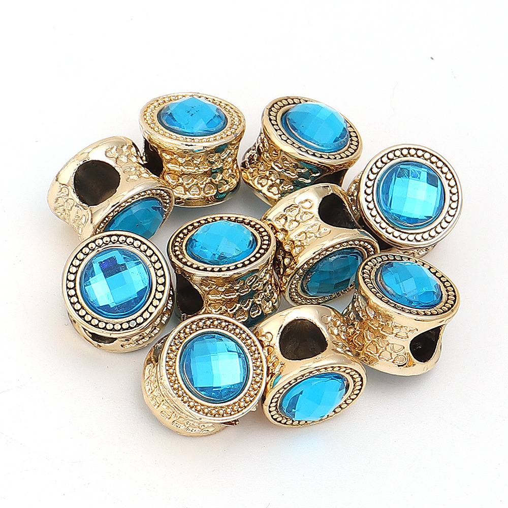 2:Blue double-sided diamond-encrusted
