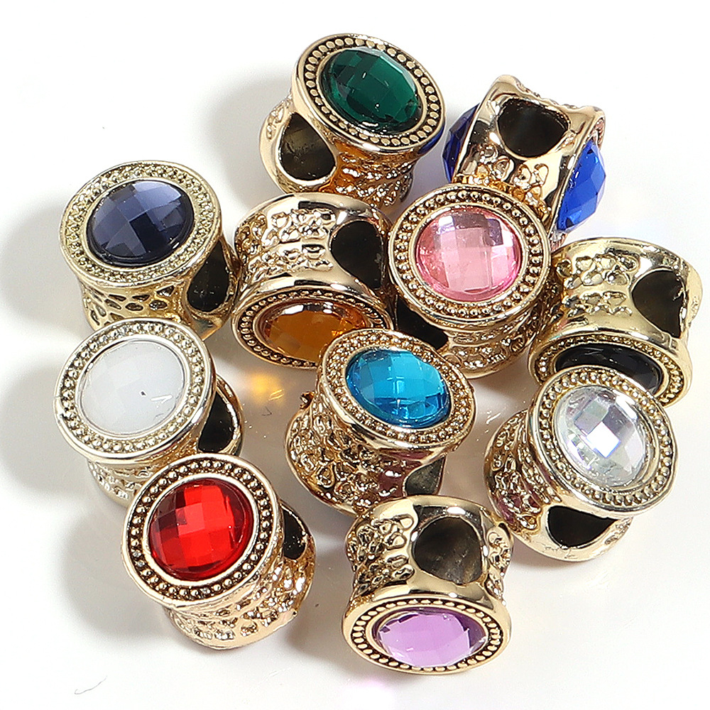 4:Randomly mixed colors, double-sided with diamond embellishments