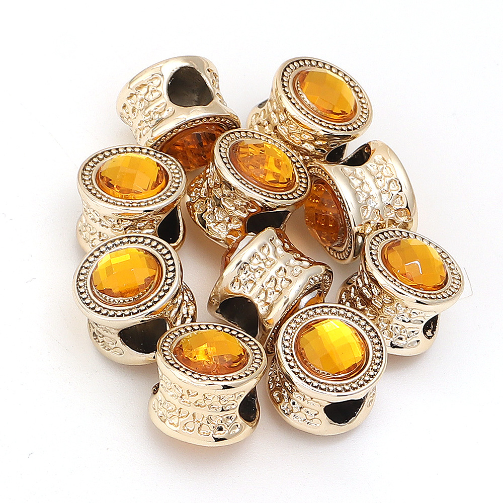 6:Orange double-sided diamond-encrusted