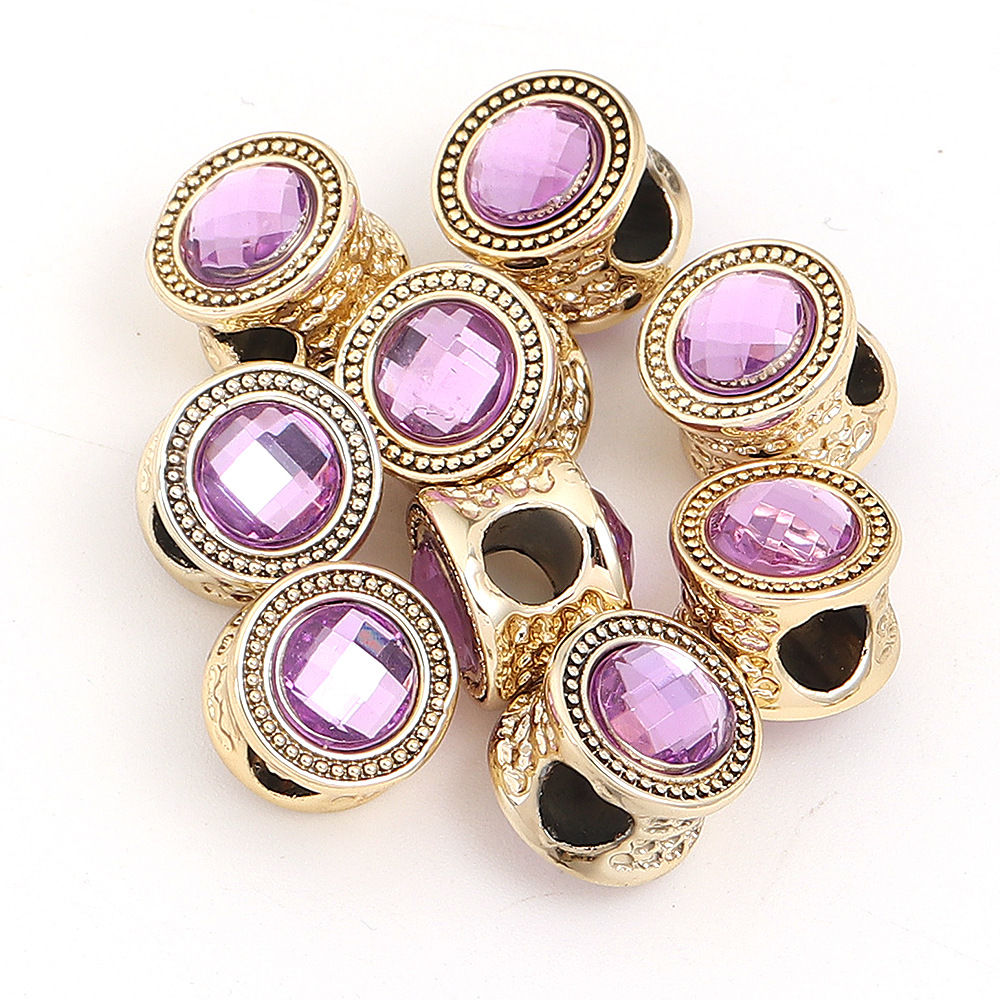 8:Purple double-sided diamond-encrusted